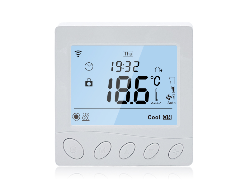 Thermostat de ventilo-convecteur intelligent WiFi LCD 3A